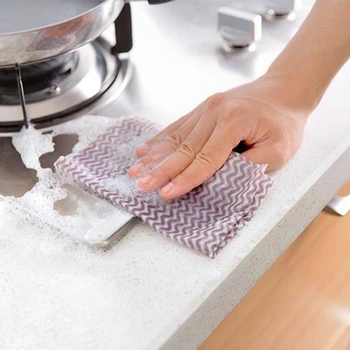 

50PCS/Roll Disposable Cleaning Cloth Water-Absorbing Kitchen Dish Tableware Cloth Kitchen Product Disposable Cleaning Cloth