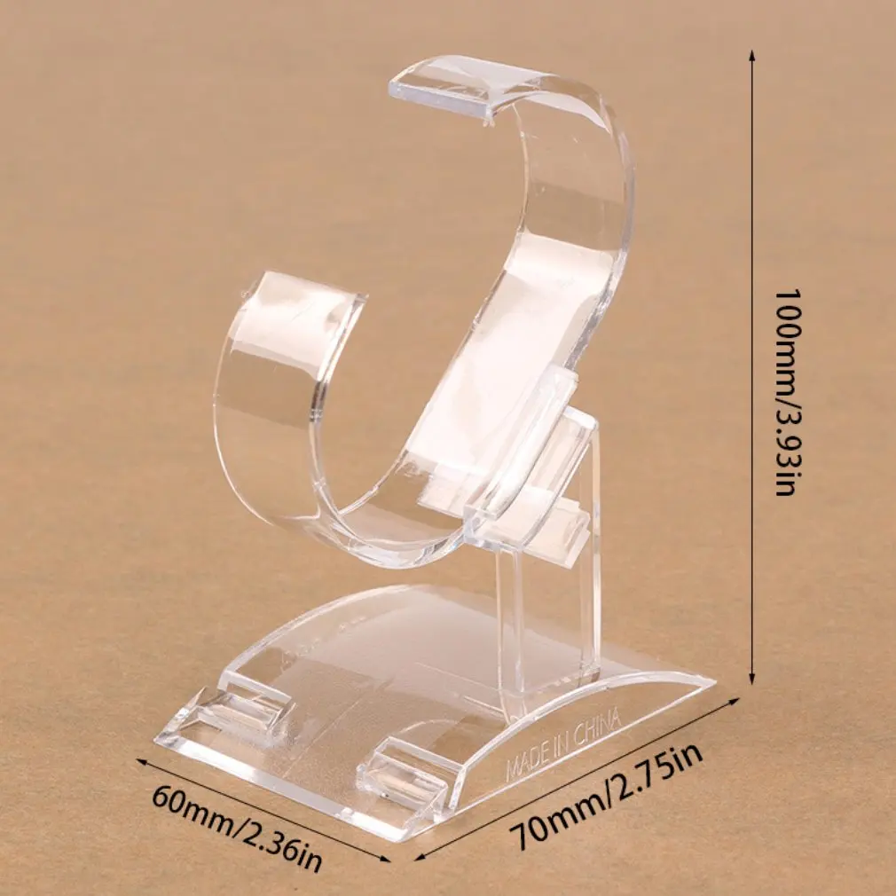 Акриловый Нефритовый Браслет Дисплей Стенд прозрачный браслет часы ювелирные изделия Организатор стойки Держатель витрины 4 типа Прямая поставка