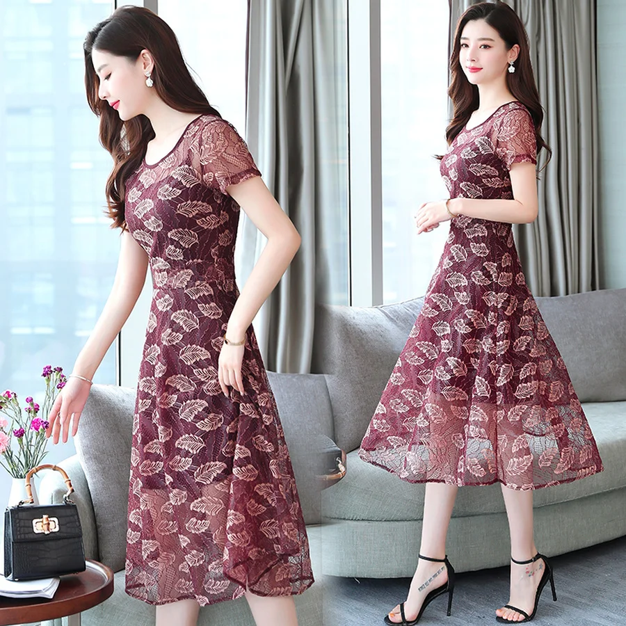 2020 Vintage Print Lace Sexy Two Piece Dress Spring Summer 4XL Plus Size Runway Midi Elegant Women Bodycon Party Vestidos | Женская
