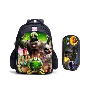 

16 Inch Plants VS Zombie School Backpack Hot Game School Backpack for Girls Boys Book Bag Shoulder Backpacks Mochila Infantil