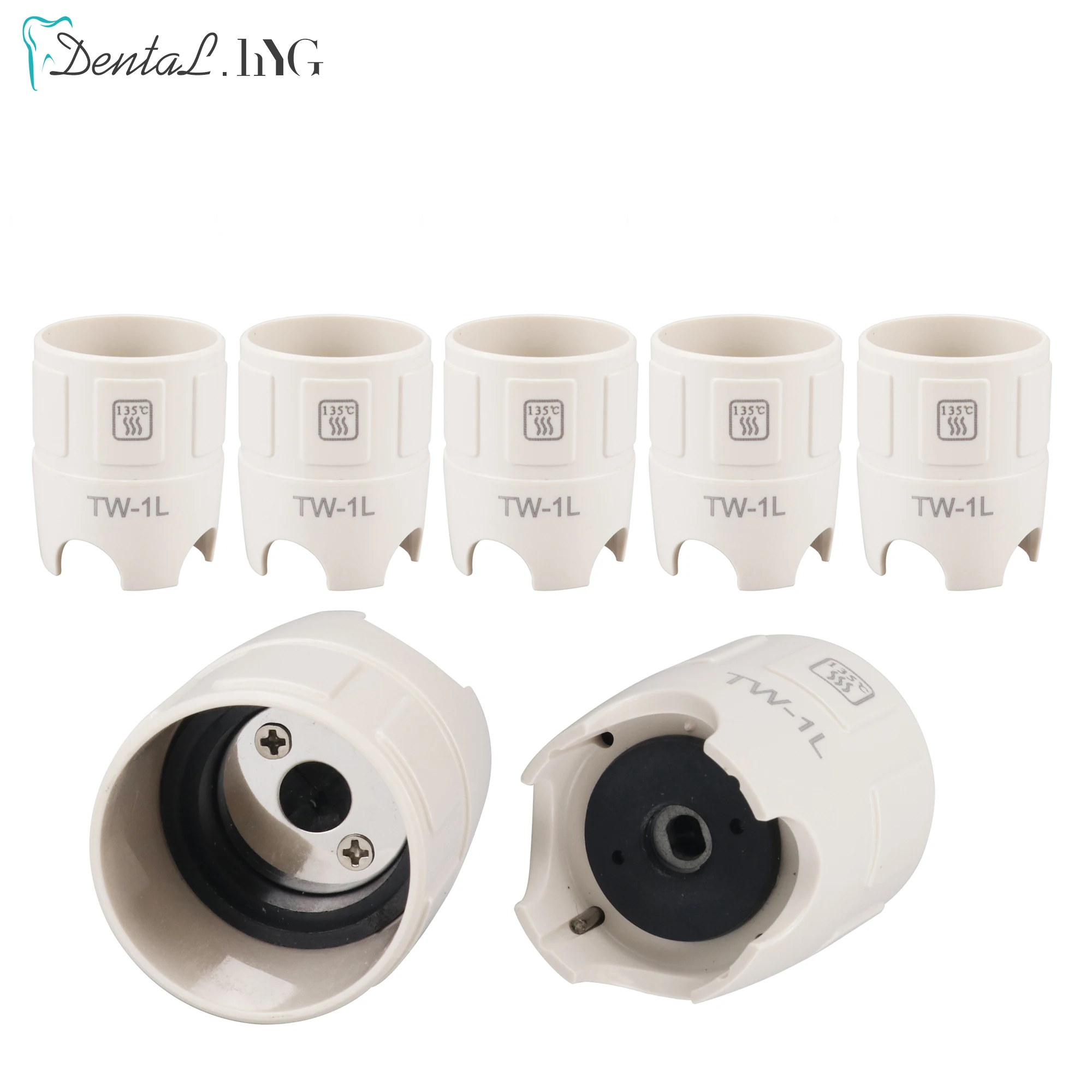 5 Pack Ultrasonic Dental Scaler Tips Wrench Set