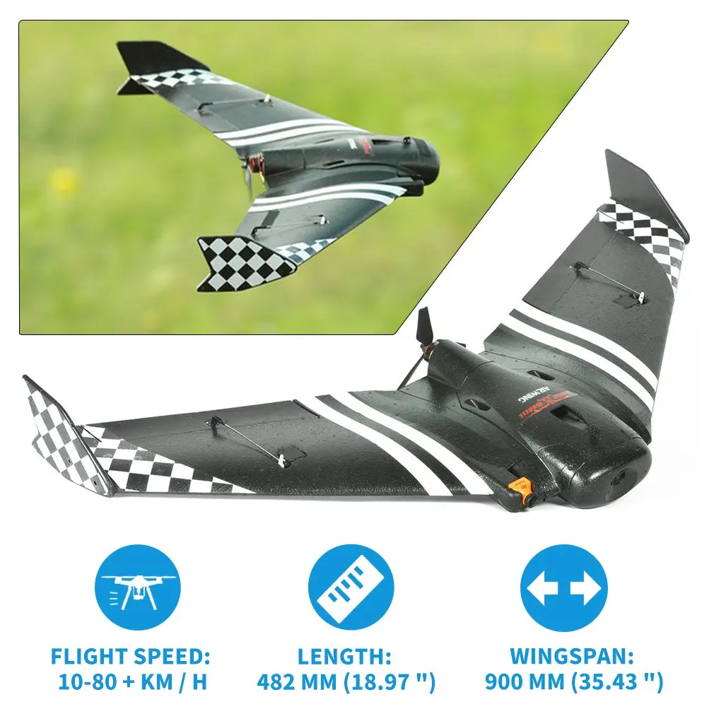 

ZOHD SonicModell AR Wing 900mm EPP Wingspan RC FPV Airplane Upgrade Version PNP