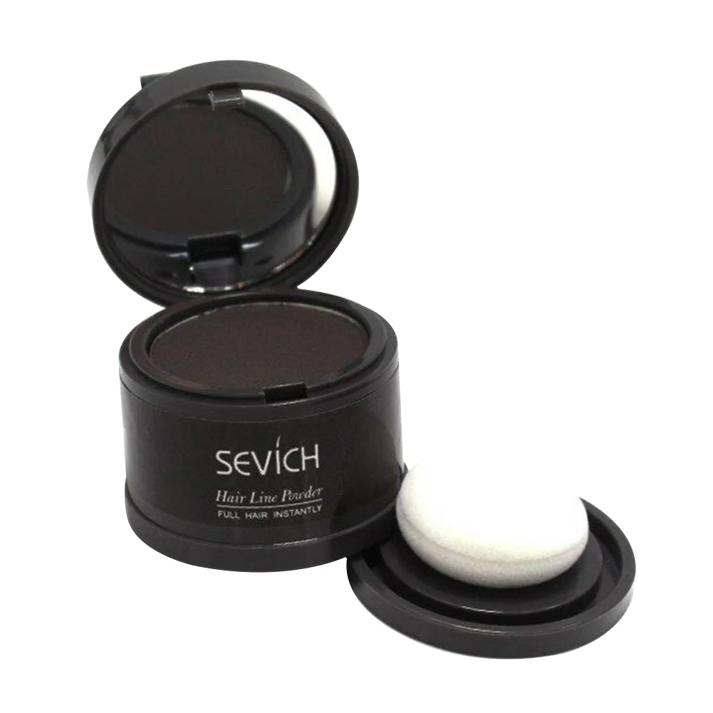 Concealer Portable Easy Apply Fluffy Fill In Hair Line Powder Cover Up Bronzer Shadow Thinning Multicolored Instant Repair - Цвет: Dark Brown