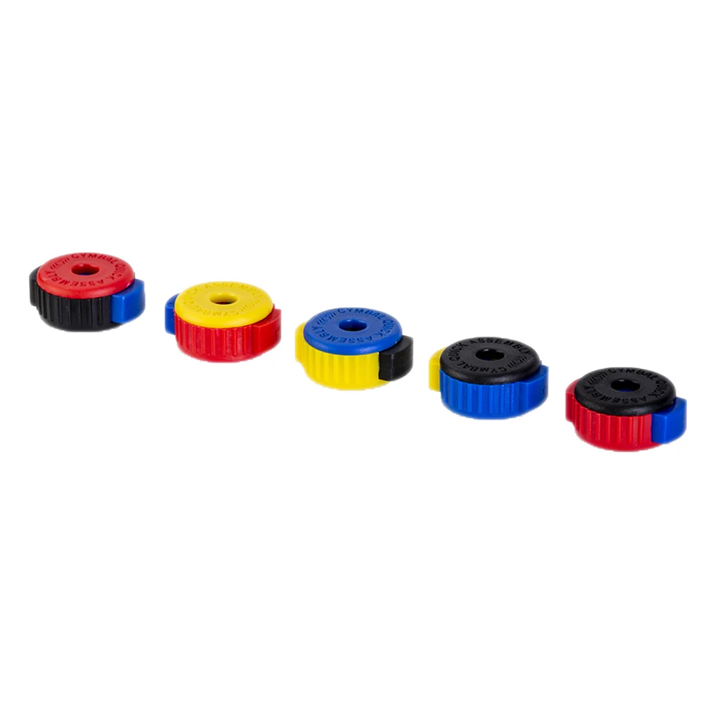 Drum Kit Cymbal Quick Release Mate Nuts Accessories 5 Pieces Assorted Color