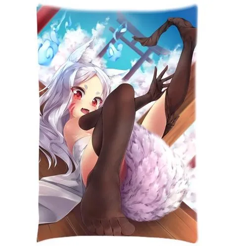 Наволочка с рисунком из аниме Sewayaki Kitsune no Senko san прямоугольная двухсторонняя