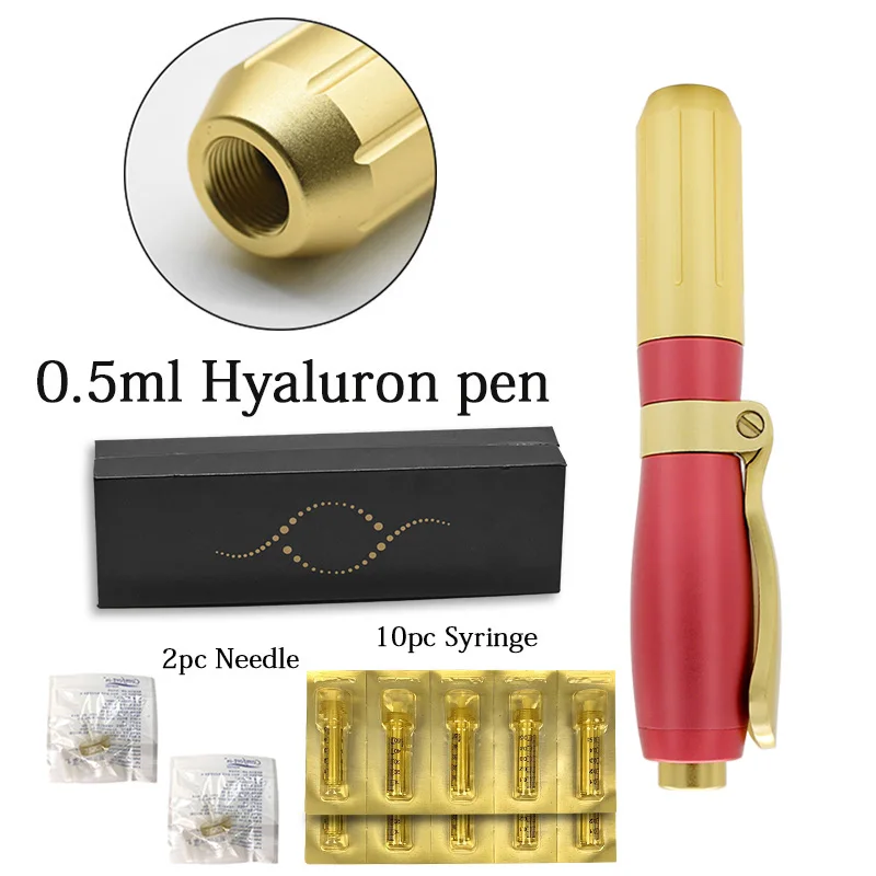 0.5 Red pen kit Глубокий наполнитель 0,3/0,5 мл гиалуроновая ручка распыление инъекции пистолет для Губ Тонкий наполнитель удалить морщины использовать ампул шприц инъекции - Номер модели: 0.5 Red pen kit
