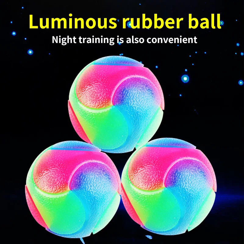 Светящаяся резиновая игрушка для собаки шарики собаки кошки питомца интерактивный мяч-пищалка игрушки мягкие для домашних собак жевательный игрушка эластичный мяч игрушка для щенка