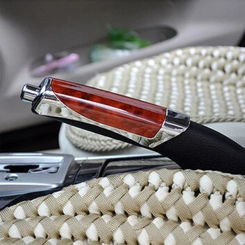 

Universal Fashion Car Decoration Wooden Anti-slip Handbrake Covers Auto Gear Shift Collars for Honda Toyota VW Hyundai (1 Pc)