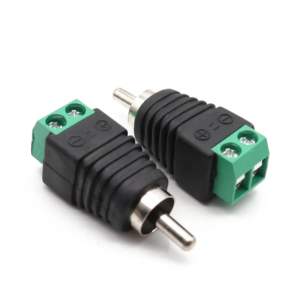 Разъем RCA AV Balun 2 полюса штекер и гнездовой разъем AV|Соединители| |