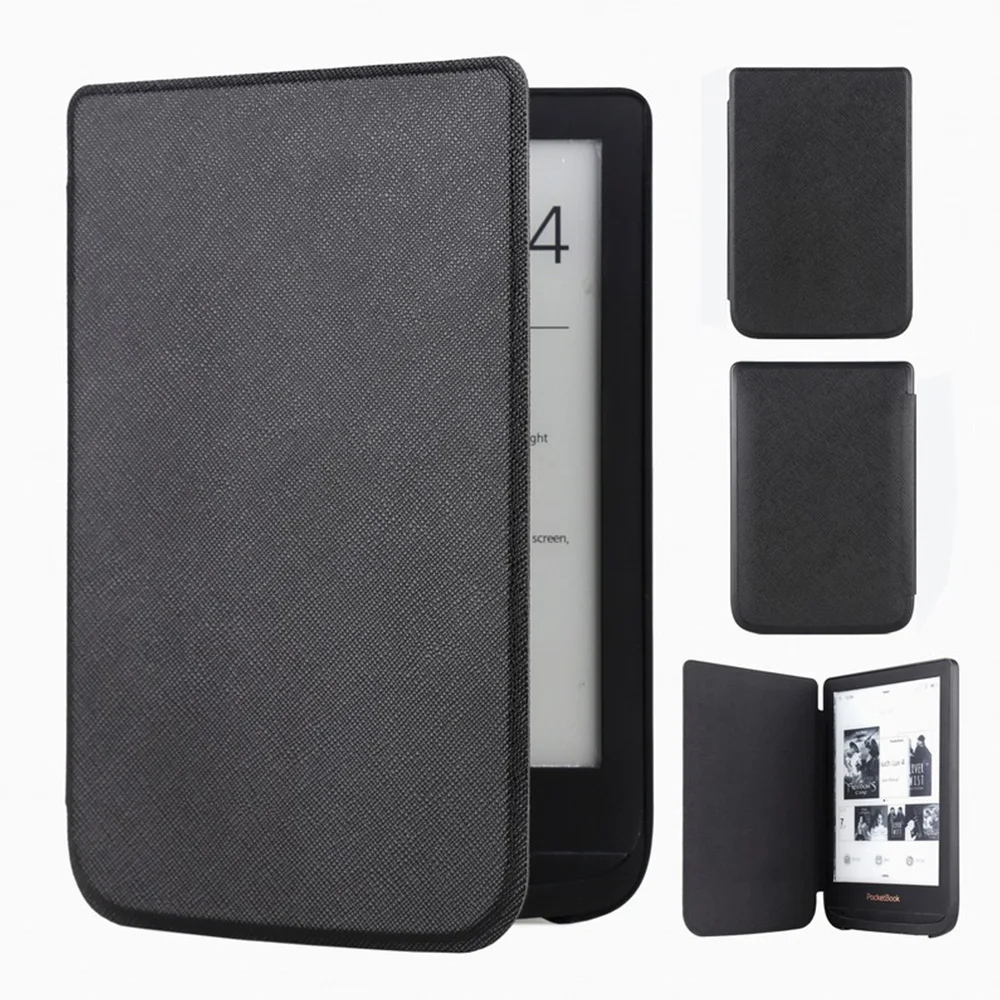 

Slim Leather Cover Case for Pocketbook Touch Lux 4 627 HD3 632 Basic2 616 Ereader +screen Film