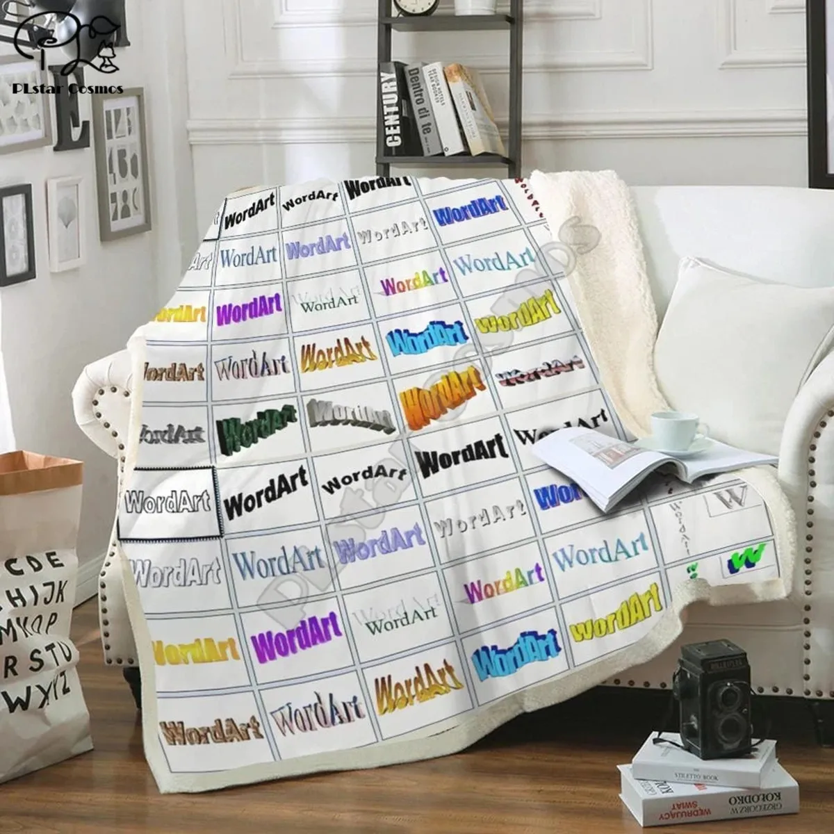 

Good Old Days WordArt Fleece Blanket 3D full printed Wearable Blanket Adults/kids Fleece Blanket drop shippng style -2
