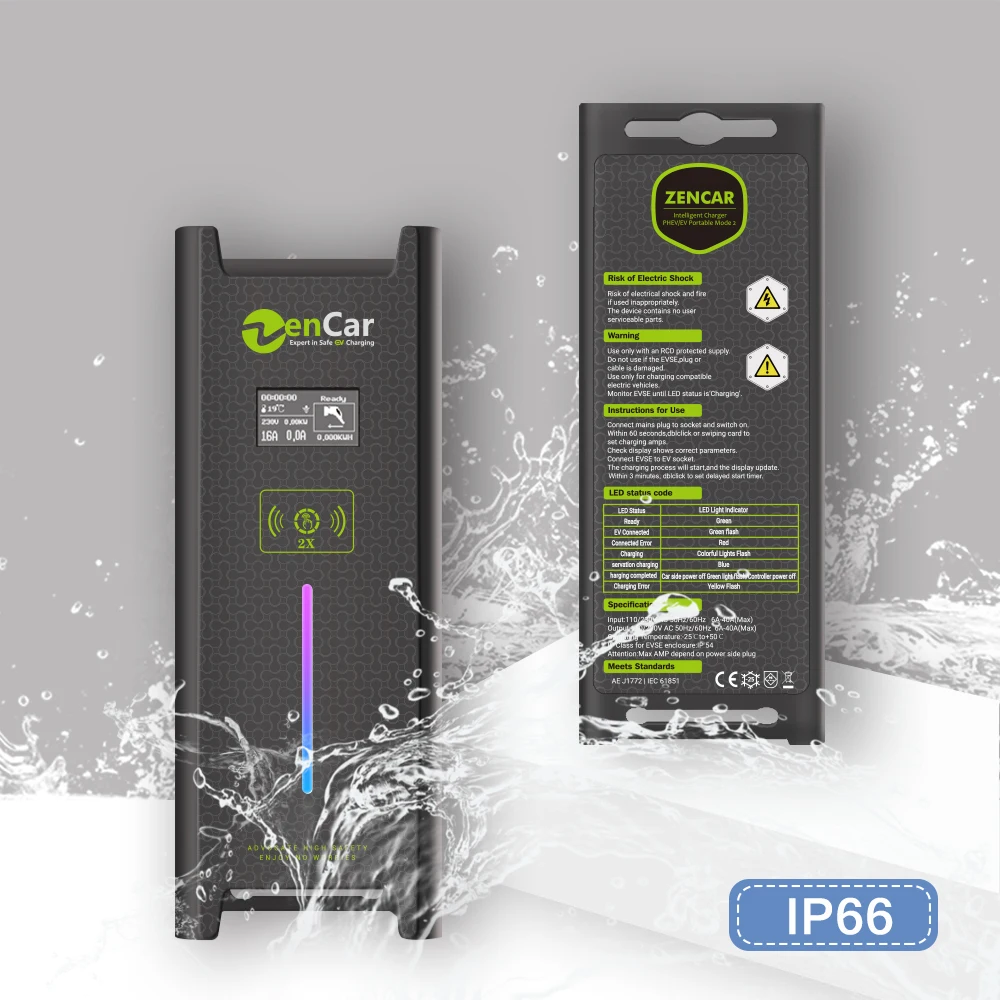 3 6 кВт 5 pin CEE IEC 62196 2 типа ev вилка Регулируемая EVSE 8A 10A 16A м черный кабель для зарядки