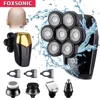 FOXSONIC New Shaver For Men 7D Independently 7 Cutter Floating Head Waterproof Electric Razor Multifunction