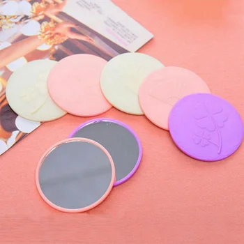 

24Pcs Mini Pocket Compact Portable Mirror Round Mirror Looking Glass Makeup Tools (Random Color and Pattern)
