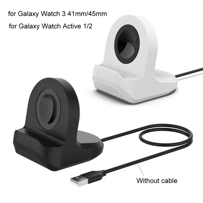 

Silicone Charge Stand Holder Dock for -Samsung -galaxy watch 3 R850 active 1/2
