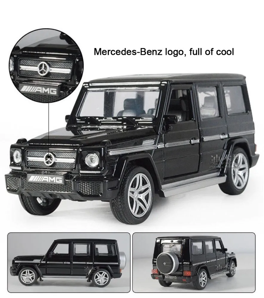 1/32 Benz G65 Литой Сплав модель автомобиля Музыка звук освещения внедорожник модели внедорожников модель высокая моделирования Игрушка