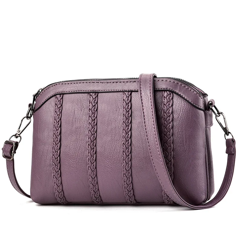Bolso Mujer, модная сумка на плечо для женщин, популярные женские праздничные сумки-мессенджеры из искусственной кожи, женские дизайнерские изысканные сумки через плечо - Цвет: Purple