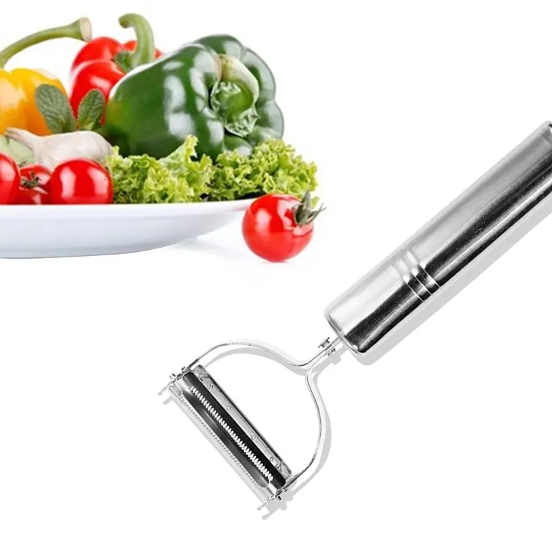Stainless Steel Peeler Grater Multi-function Fruit Peeler Vegetable Fruit Peel Shredder Slicer Grater Kitchen Accessories Y097