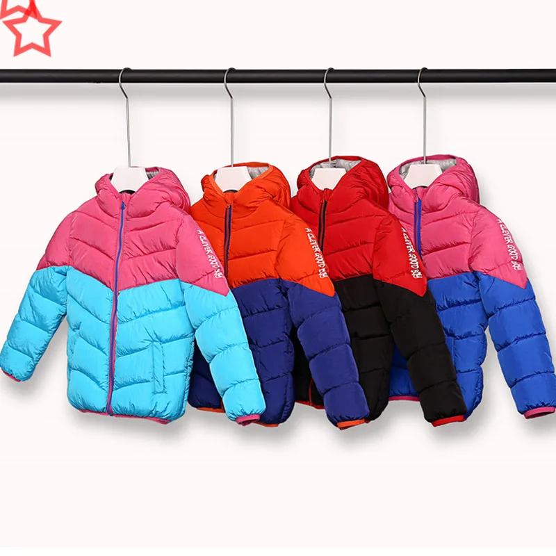 

CHILDREN'S Cotton Wear Lightweight, Korean-style Crepe Middle And Large Men And Women Children Mixed Colors down Jacket Cotton-p
