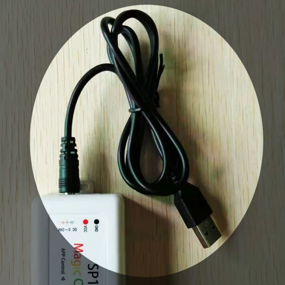 USB to DC Interface 100CM Connection Cable with MCU Power Controller Connector
