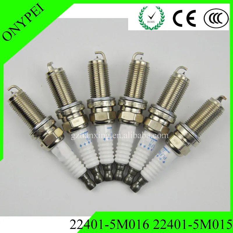 6 шт. Свеча зажигания PLFR5A11 PLFR6A11 22401 5M016 для Nissan Infiniti FX35 FX45 OEM # PLFR5A-11 22401-5M016 22401-5M015 |