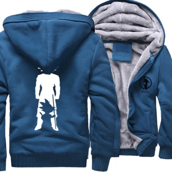 

Super Saiyan Cartoon Hoody Japan Anime Dragon Ball Streetwear 2019 Winter Hip Hop Warm Clothing Thick Sweatshirt Raglan Man