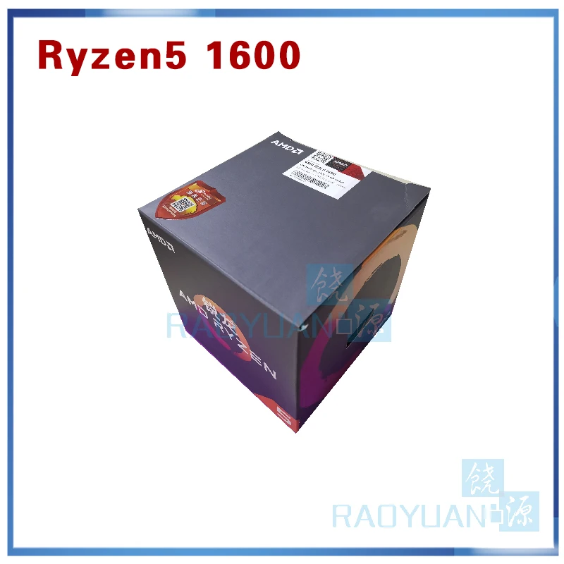 Процессор AMD Ryzen 5 1600 R5 1600 3,2 ГГц шестиядерный процессор с двенадцатью потоками 65 Вт Процессор YD1600BBM6IAE разъем AM4 с охлаждающим вентилятором