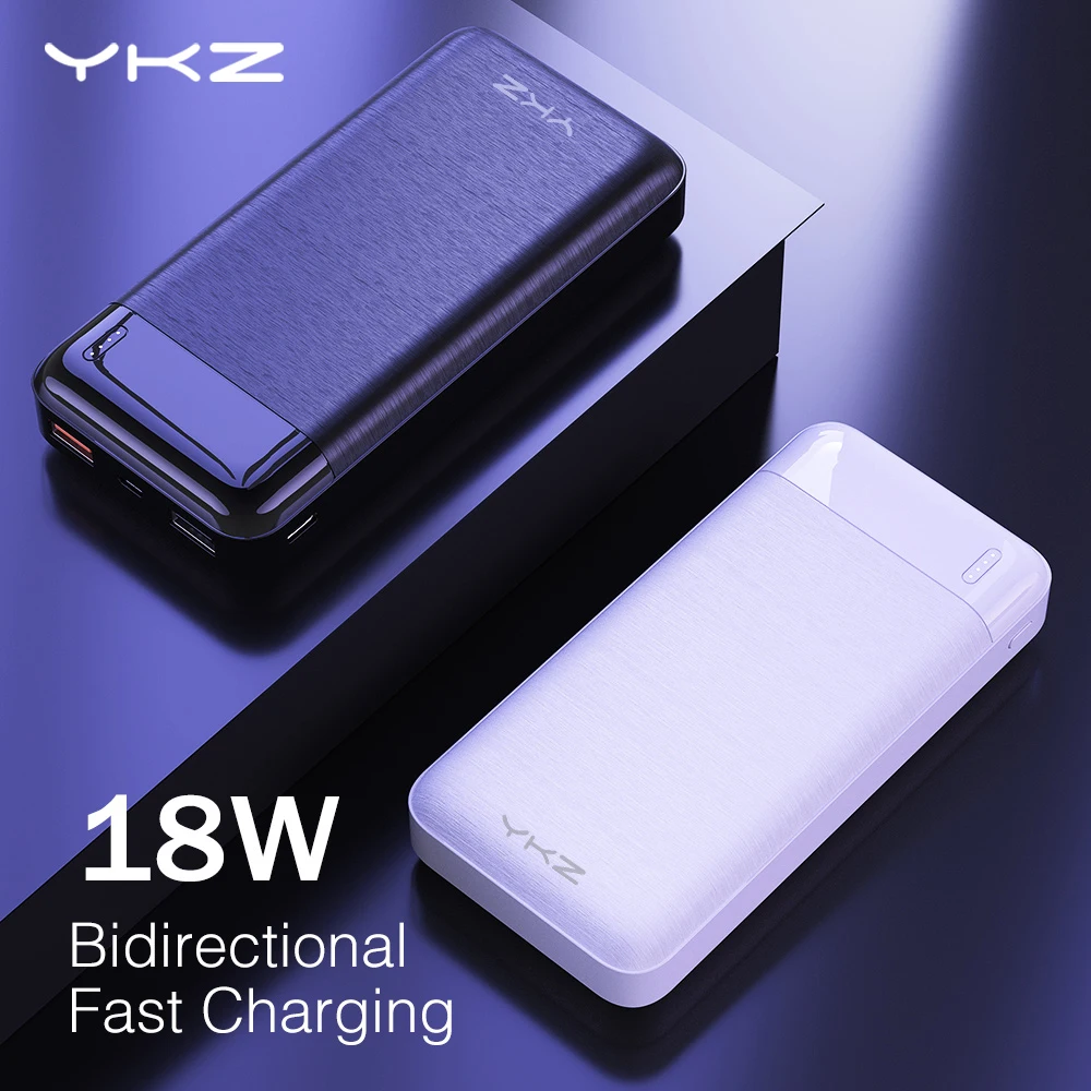 

YKZ Power bank 20000mAh USB Type C PD 3.0 + QC 3.0 Portable Charge Poverbank Mobile Phone External Battery For iPhone Xiaomi Mi