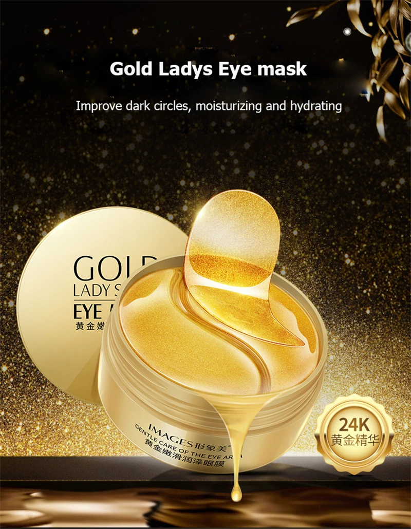 180pcs=90pairs Collagen Eye Mask Moisturizing Gold Gel Masks Hydrogel Eye Patches Anti-Aging Dark Circles Remove Skin Care Patch