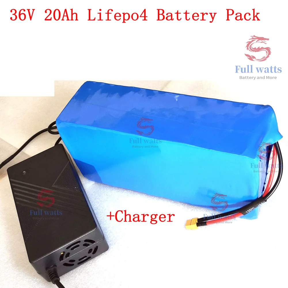 Lifepo4 36V 20ah 36V Elektrische Fiets Batterij Elektrische Fiets Batterijen Elektrische Batterij 36V 20ah + lader| | -