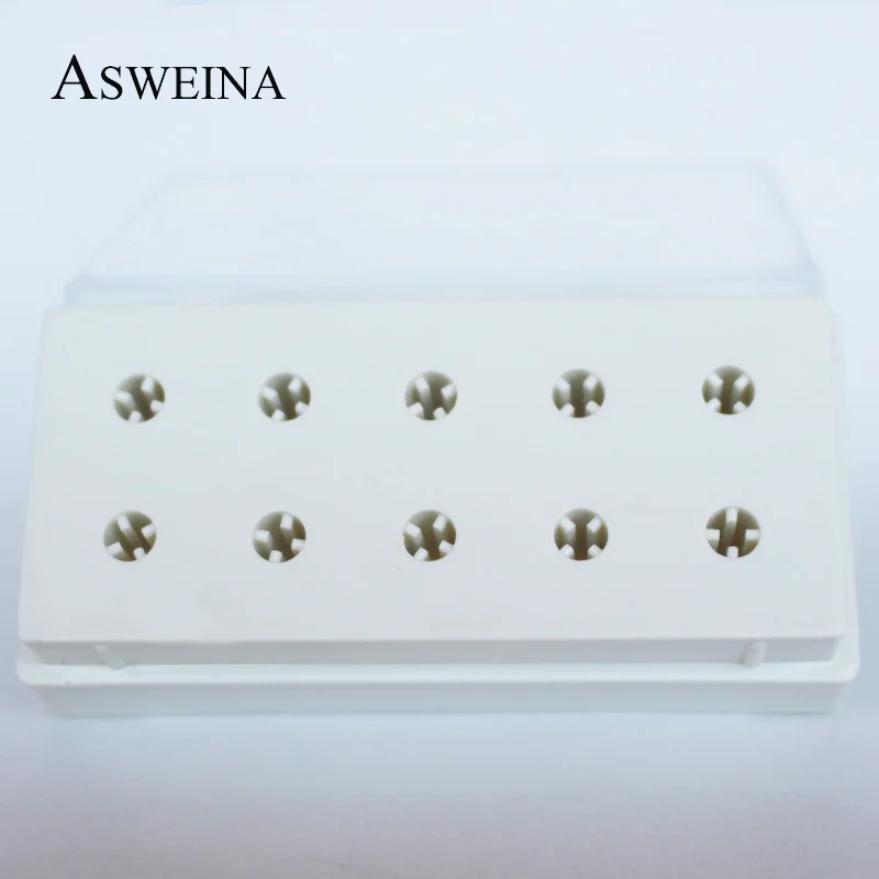 ASWEINA 1 шт. 10 отверстий Держатель сверла для ногтей для электрической дрели выставочный дисплей маникюрные инструменты для дизайна ногтей