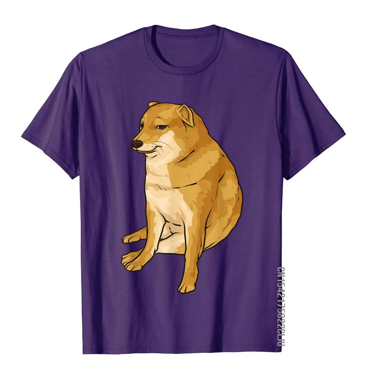 Cheems Dog Funny Shiba Inu Dank Meme T-Shirt__97A1180purple