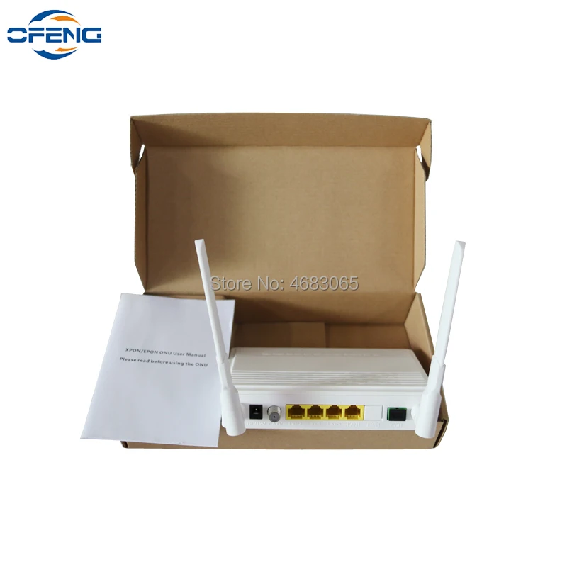100% новый XPON ONU HUR3021XR ftth волоконно-оптический ont маршрутизатор 1GE + 3FE CATV WIFI с