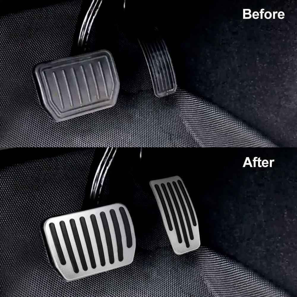 2pcs Foot Pedal For Tesla Model 3 Accelerator Gas Fuel Brake Pedal Pads