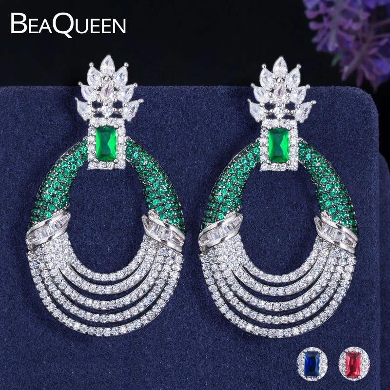 BeaQueen роскошное Стерлинговое Серебро 925 Pin микро проложить кубический циркон