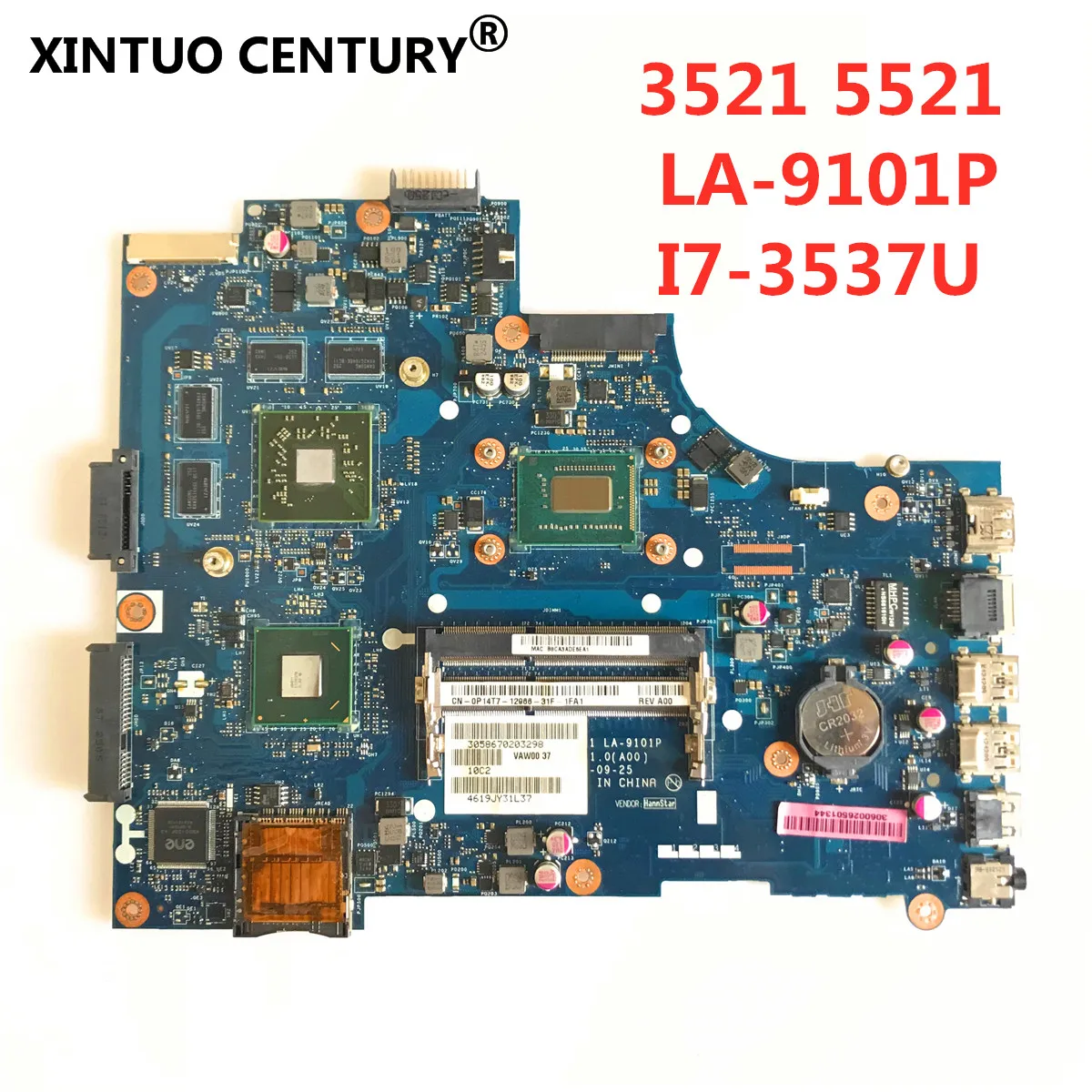 VAW01 LA-9101P материнская плата для ноутбука DELL 15R 3521 5521 PC I7-3537U 00P55V VAW00 LA-9104P полный tesed