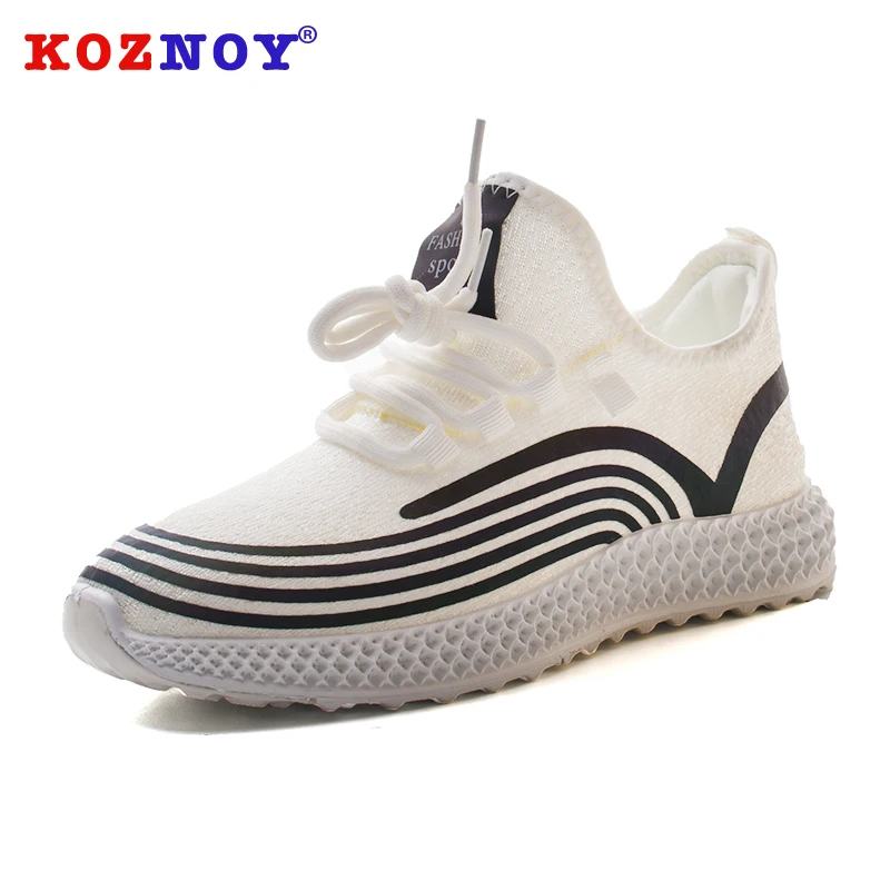 

Fujin 2020 Women Sneakers Night Reflection Breathable Knitting Comfortable Soft Flats Shoes Women Spring Autumn Platform Shoes