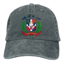 Доминиканский флаг. PNG Snapback Кепка из хлопка