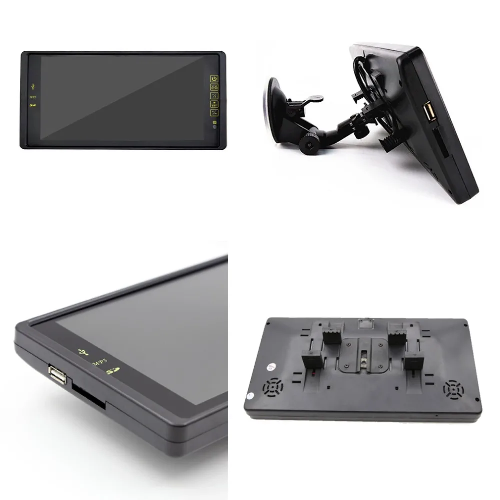JIEPIE Backup Camera 9 MP5 Big Screen Mirror Monitor Kit System for Trucks Trailers IP68K Waterproof Reversing camera Monitor