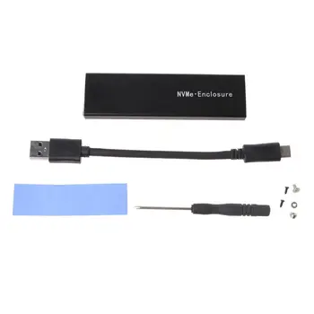 

M2 SSD Case NVME USB3.1 Gen2 Type-C M.2 SSD Enclosure for 2230/2242/2260/2280mm X6HA