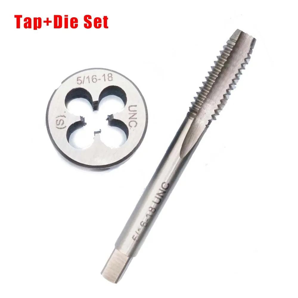 HSS Высокоскоростная сталь 5/16 18 UNC Tap & Die Kit правая рука инструмент 2 шт./компл.
