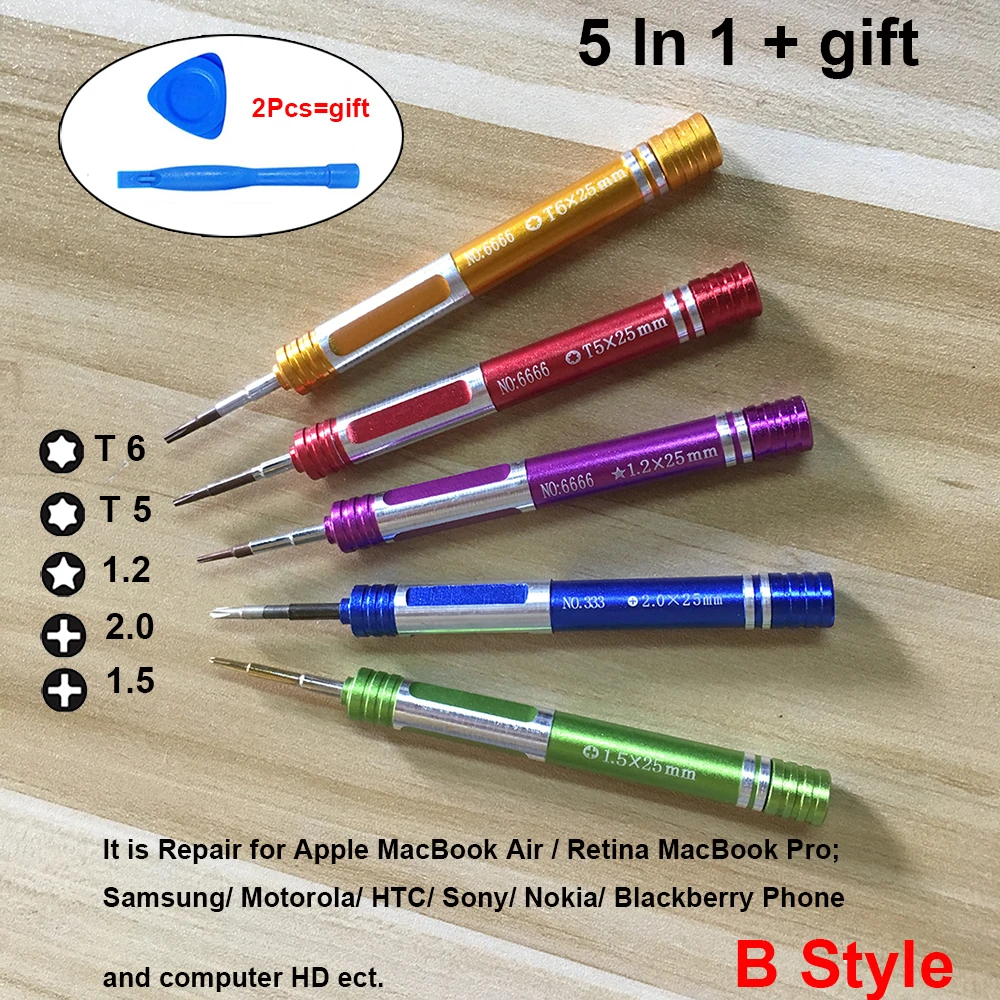 Tri-Wing» и «Y1.5 Y0.6 Phillips Torx Pentalobe отвертка Набор для iPhone7 6 X XS NS Nintendo Switch Joy-Con wii Macbook Air/Pro/5/7/12/18 шт