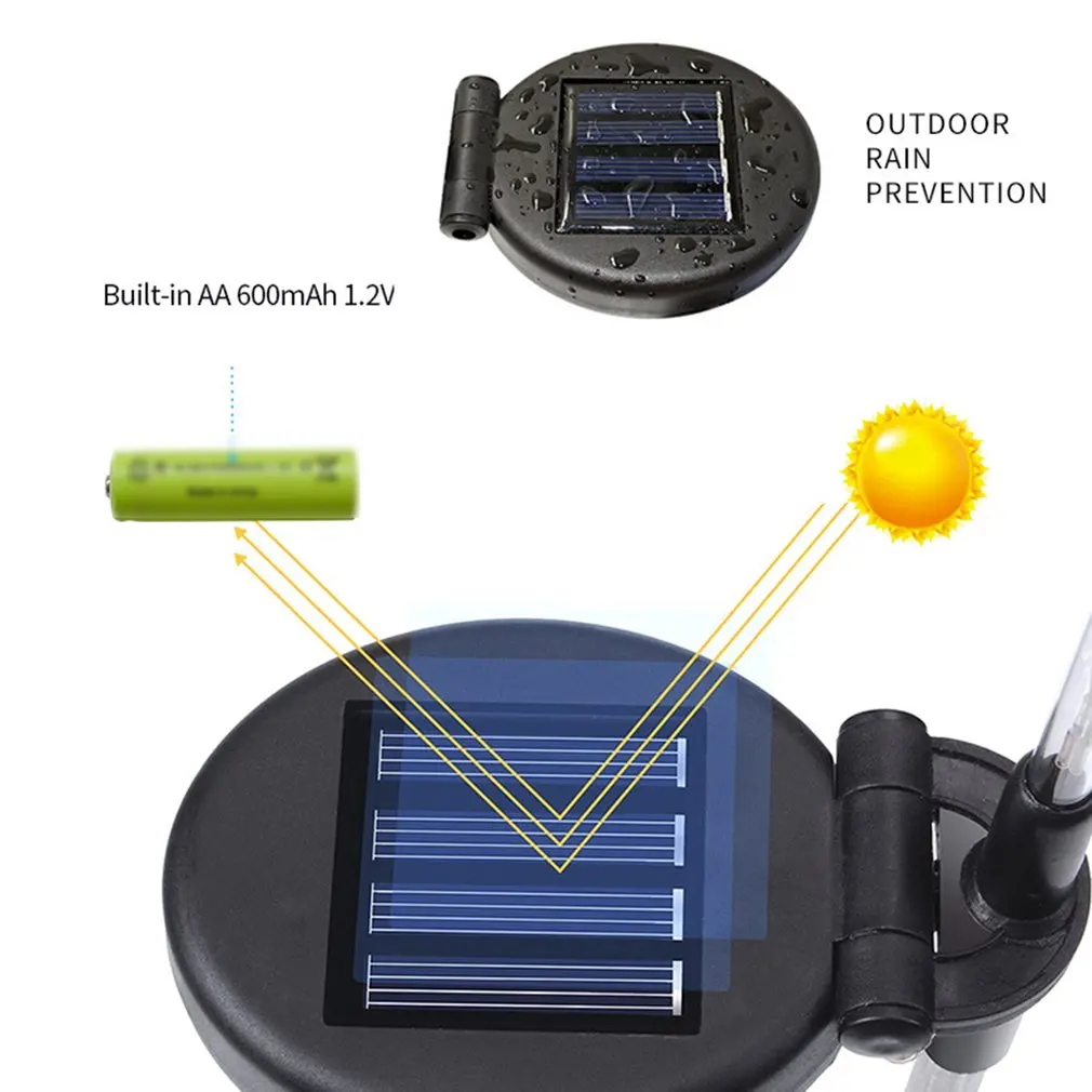 Solar Butterfly Light 7 Color Cycle Led Fiber Butterfly Light Lawn Garden Villa Landscape Light Decorative Flower Light