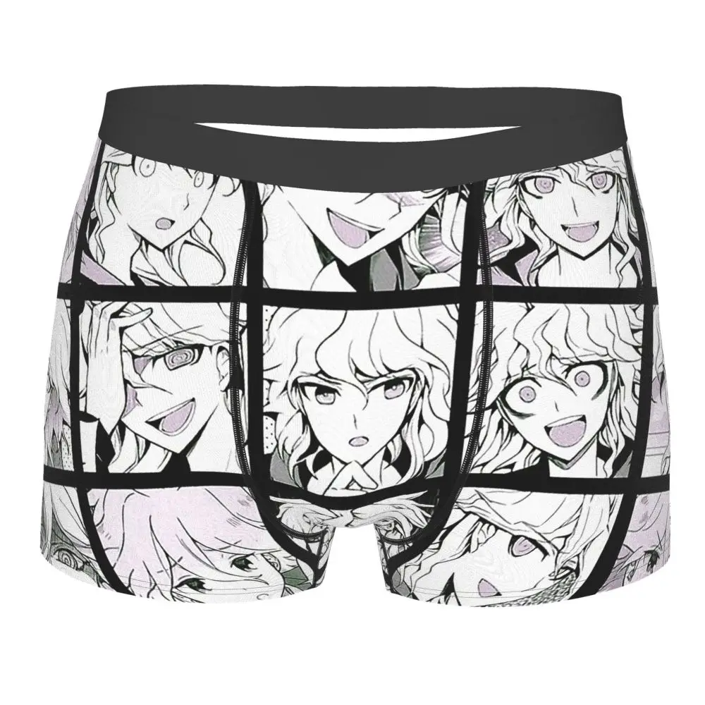 sexy men's panties Danganronpa Makoto Monokuma Komaru Kaede Game Nagito Manga Collection Underpants Homme Panties Male Underwear Print comfortable underwear for men