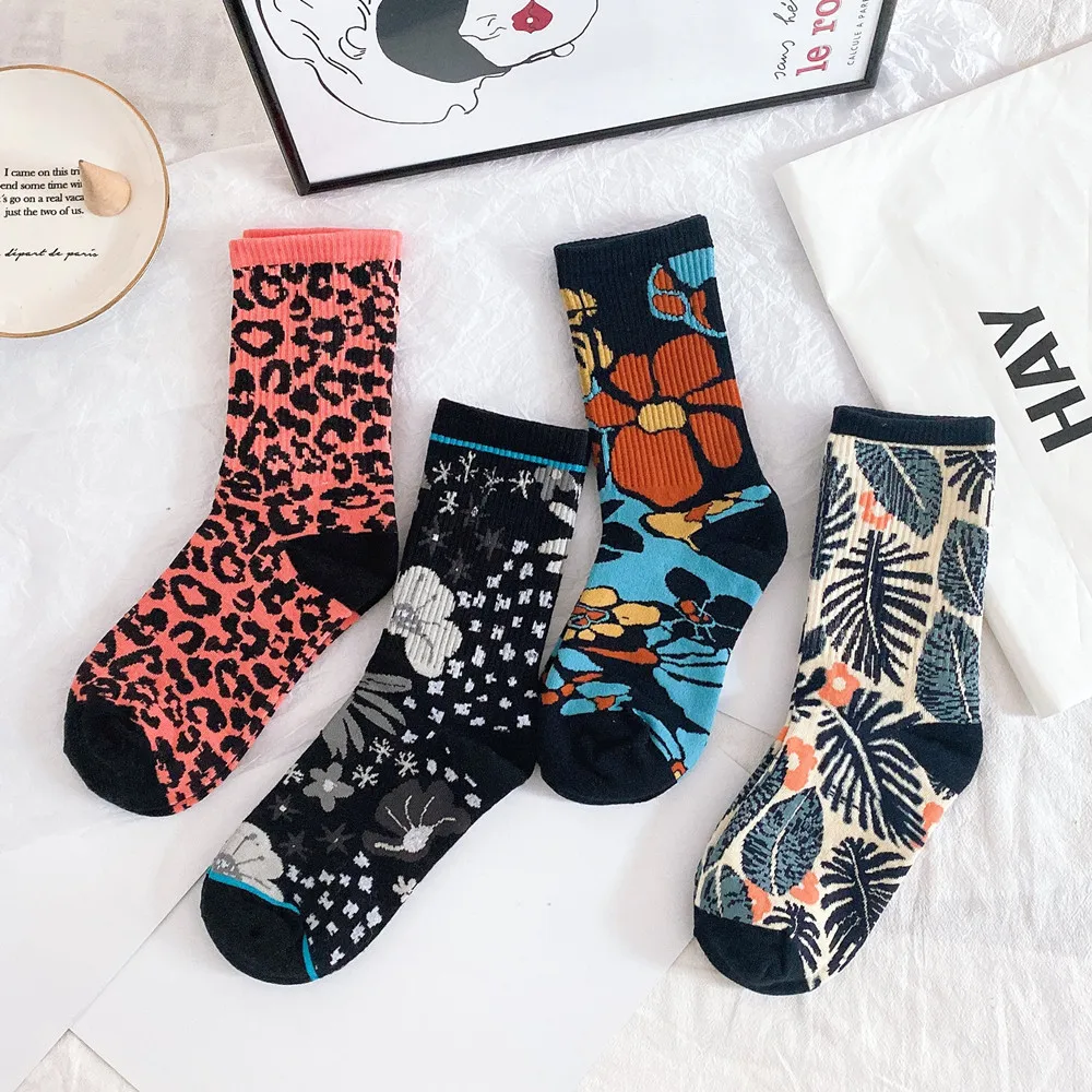 

20 years of autumn new products cute woman socks personality kawaii literary pink pop powder fashion crew socksnovelty gift