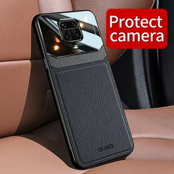 

Phone Case for Xiaomi Redmi Note 9s Case 9 s Cove PC Retro Grained Skin-pattern Leather Back Case for Redmi Note 9s 9 s Pro Max