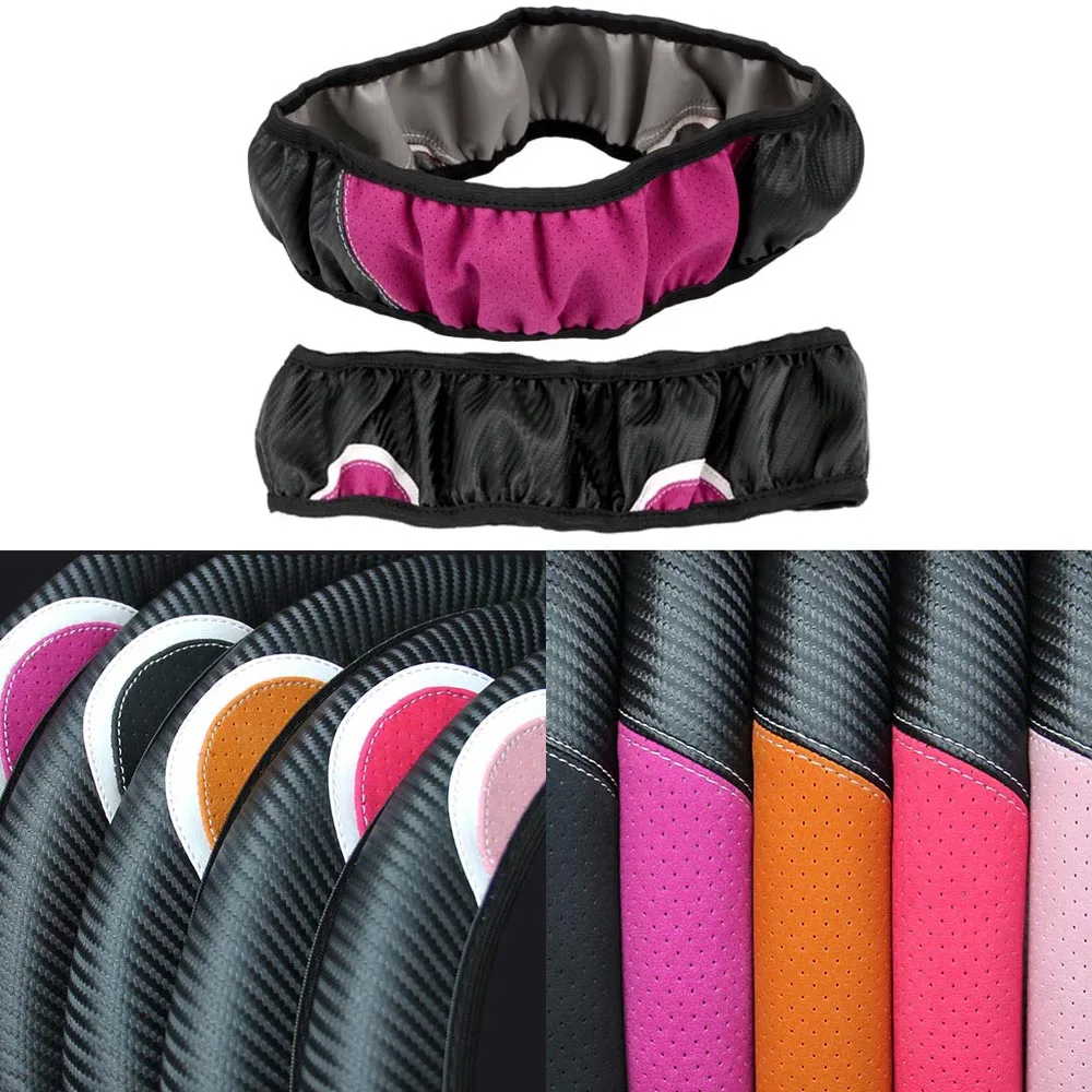 FORAUTO милые Мультяшные кошачьи уши чехлы на руль руля автомобиля чехол