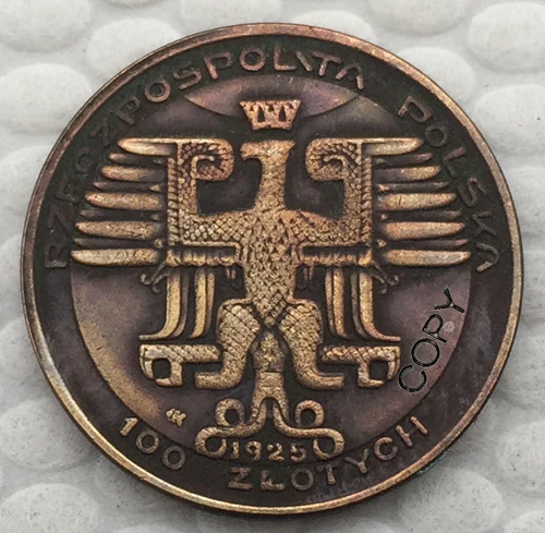 Польша 1925 копия монеты 20 мм|copy|copy coinscopy 1:1 |