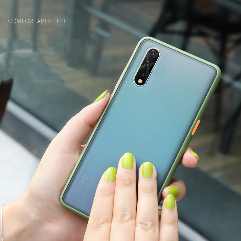 ДЛЯ VIVO Z5 Z5X чехол Тонкая матовая полупрозрачная мягкая рамка жесткая задняя