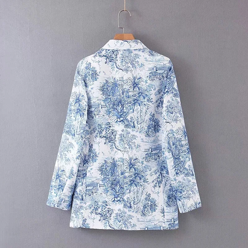 

Xl-2211 WOMEN'S Dress New Products Printed Suit Jacket